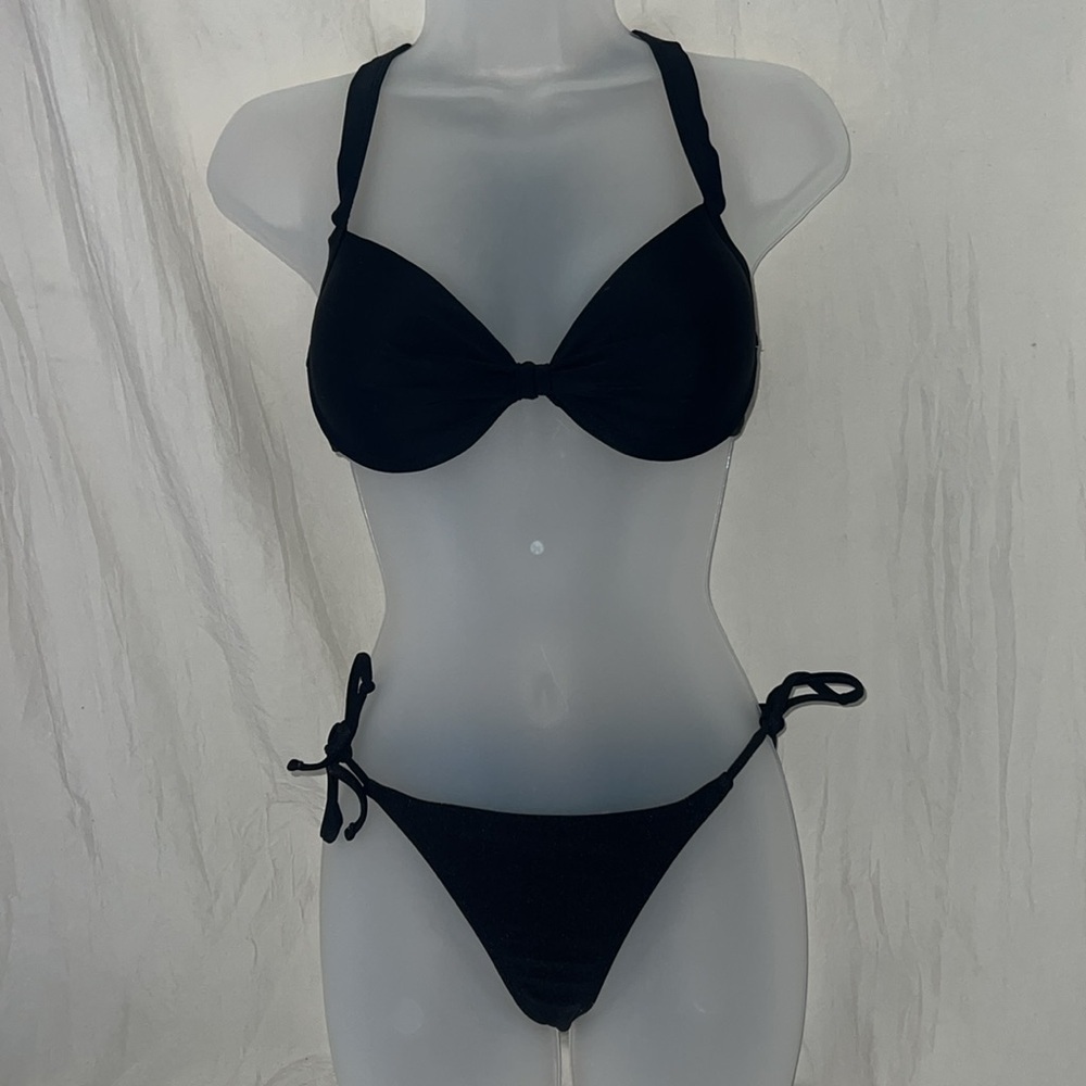 Sexy Black Bathing Suit; check out the back! Very cute!